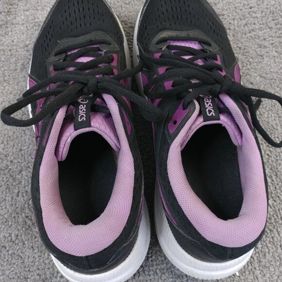 ASICS Gel Contend 8 Womens Size 9.5 Running Shoes Low Top Black Purple 1012B320 - Picture 9 of 10